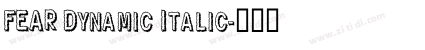 FEAR Dynamic Italic字体转换